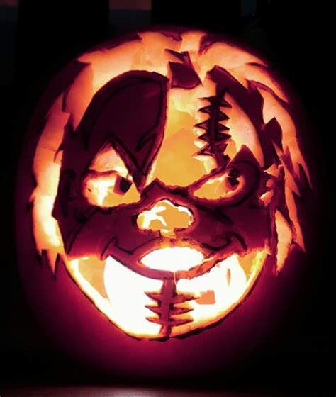 Chucky Pumpkin Pumpkin Carving Pumpkin Carving