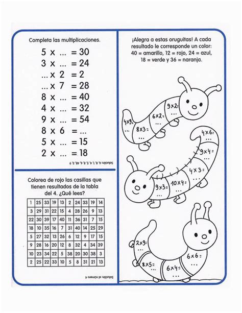 Pin De Mariela En Matemáticas Para Niños Tablas De Multiplicar