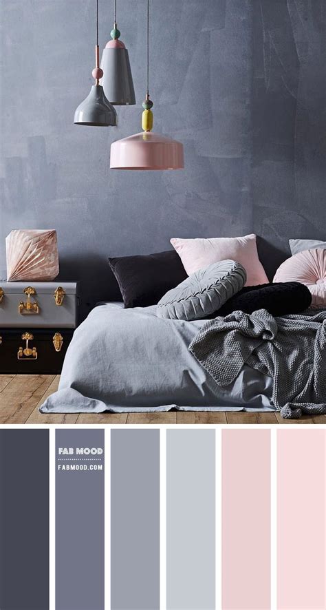 A black and white bedroom color scheme is anything but basic when accented with shiny brass and blush pink. Blush and Grey Bedroom Colour Scheme in 2020 | Bedroom ...