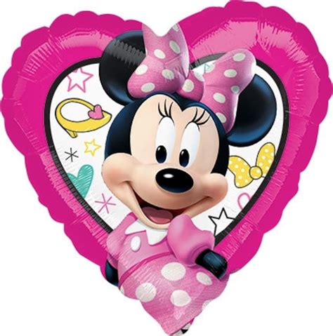 Minnie Mouse Heart Shaped 18 Happy Helper With 2 Unique Etsy