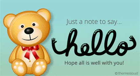 A Note To Say Hello Hope All Is Well Free Hi Ecards Greeting Cards