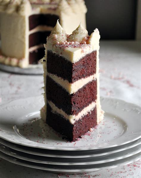 this red velvet cake recipe creates a dramatic three layer cake that s moist tender and cover