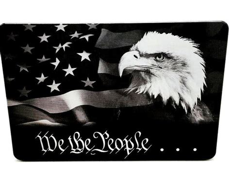 We The People With American Flag And Eagle Hmc Billet