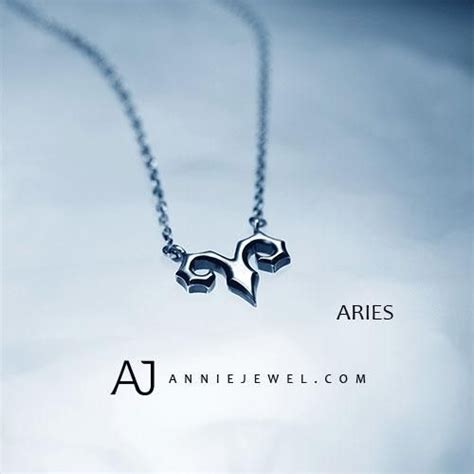 Silver Necklace Unique Aries Spirit Zodiac Astrology Constellation