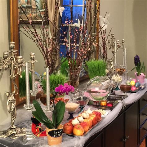 Haftsin Nowruz Persian New Year Spring Decorations Table