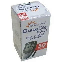 Blood Glucose Test Strips Dr Morepen Gluco One BG 03 Blood Glucose