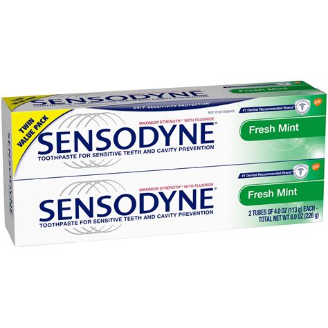 Sensodyne Fresh Mint Fluoride Toothpaste For Sensitive Teeth 8 Ounces