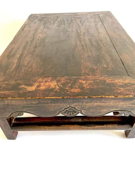 Rare 19th Century Chinese Folding Low Table Kang Table For Sale At