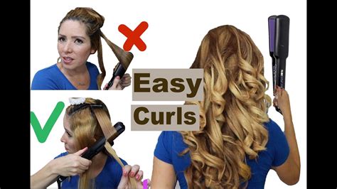 How To Perfectly Curl Hair With A Straightener