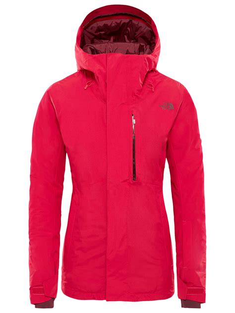 The North Face Descendit Womens Waterproof Ski Jacket Cerise Pink At
