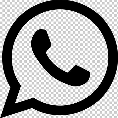 Whatsapp Logo Computer Icons Png Clipart Area Black And White Cdr