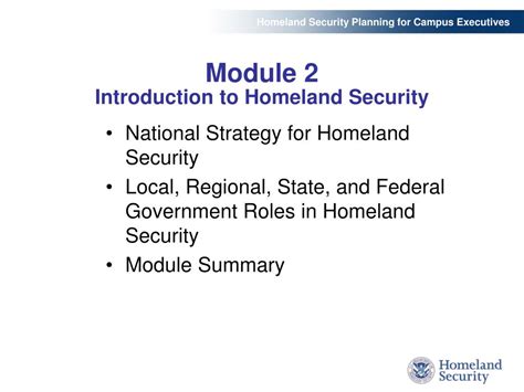Ppt Homeland Security Planning For Campus Executives Powerpoint