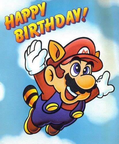 Happy Birthday Happy Birthday Notes Super Mario Mario Characters