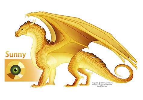 Sunny By Xthedragonrebornx On Deviantart Wings Of Fire Dragons Wings
