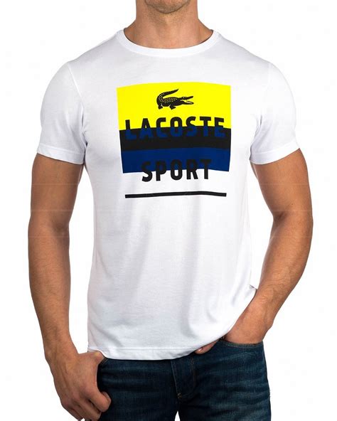 Camiseta Lacoste Azul Marino Classic Logo Con Imágenes Camiseta