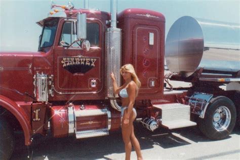 Women N Trucks Peterbilt Trucks Big Trucks Custom Trucks