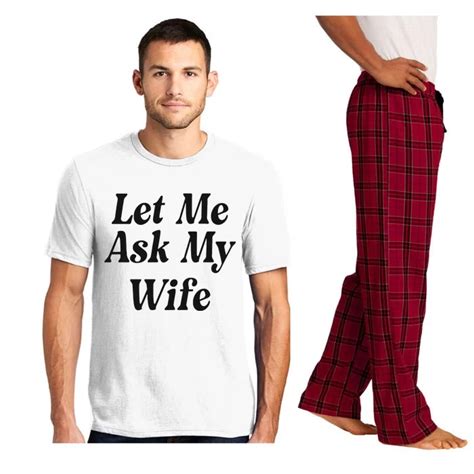 Adam Sandler Let Me Ask My Wife Pajama Set Teeshirtpalace