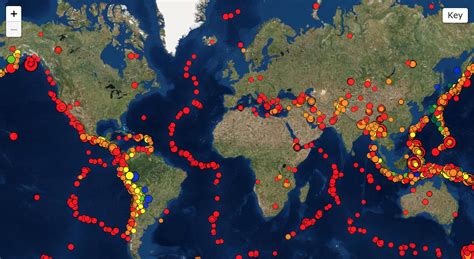 World Map Earthquake Zones
