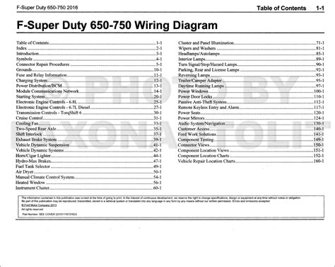 2016 Ford F-650 and F-750 Super Duty Truck Wiring Diagram Manual Original