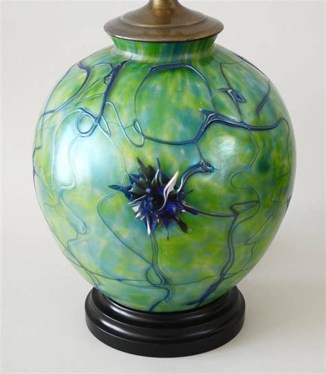 Kralik Art Glass Table Lamp For Sale At 1stdibs