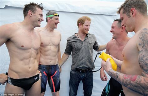 Prince Harry Gets Very Close To Alluring Us Swimmer After Presenting