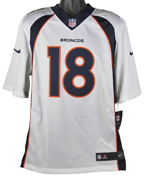 Lot Detail Peyton Manning Signed Denver Broncos Nike Jersey Fanatics