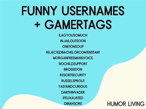 205 Funny Usernames For Games Hilarious Gamertags Humor Living