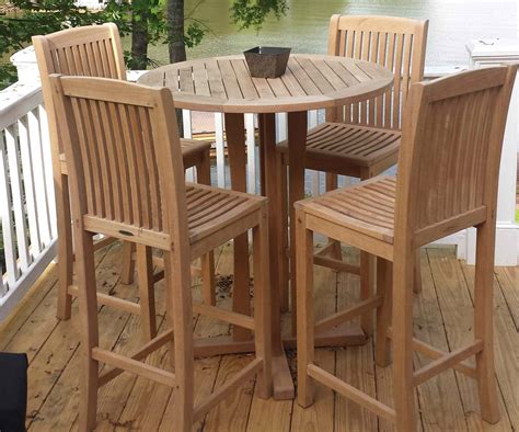 You can choose a beautifully craved teak wood table in case you have a. Buy Royal Teak Bar Tables - Factory Direct Pricing ...