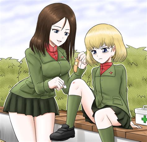 Katyusha And Nonna Girls Und Panzer Drawn By Harukai I Danbooru