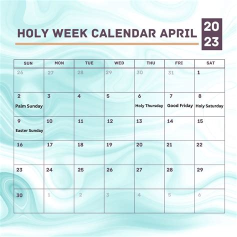 Holy Week 2023 Calendar Date And Schedule