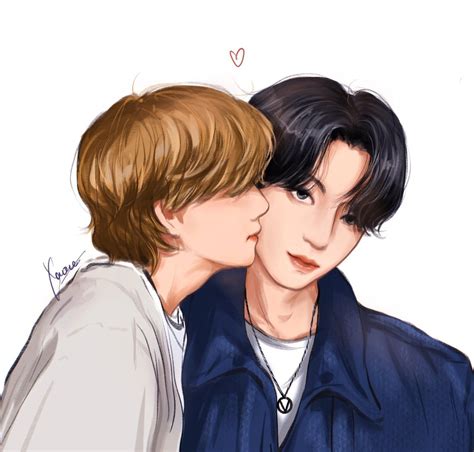 Xaoue♡宵月🌙 On Twitter Vkook Fanart Taekook Fan Art