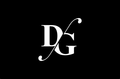 dg monogram logo design by vectorseller