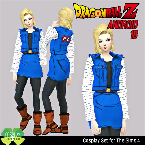 Kakarot is one of the most loved and comprehensive creations in the popular dragon ball series. (P - Requested) The Sims 4 - Dragon Ball Z Android 18 Cosplay Set - Cosplay Simmer | Sims 4 ...