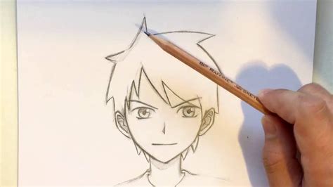 Anime Boy Hair Easy Drawings