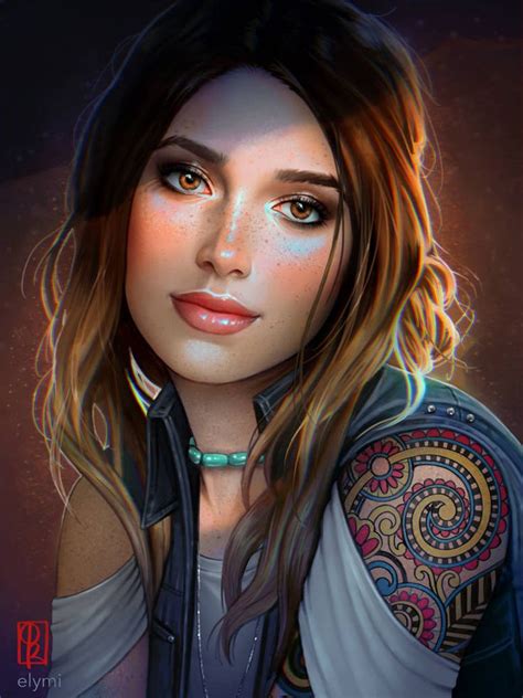 commission ella by elymiart fantasy girl character portraits portrait