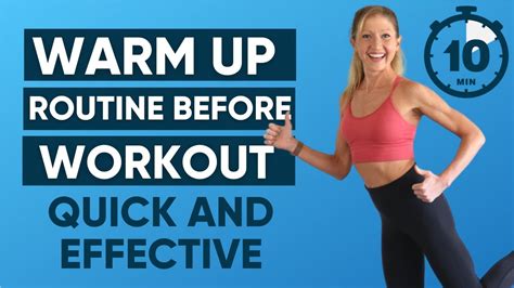Warm Up Routine Before Workout Quick And Effective Minutes Youtube