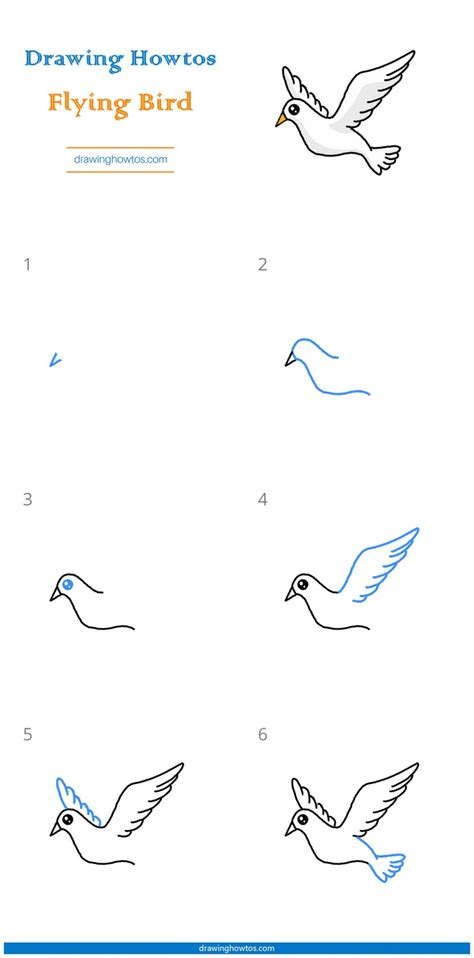 Https://techalive.net/draw/how To Draw A Flying Bird Step By Step