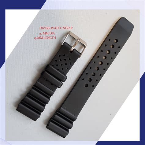 Kapa Mens Silicone Rubber Waterproof Divers Watch Strap Band Pro Ebay