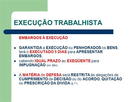 Embargos A Execução Trabalhista Modelo