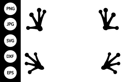 Frog Footprints Svg Graphic By Mydigitalart13 · Creative Fabrica