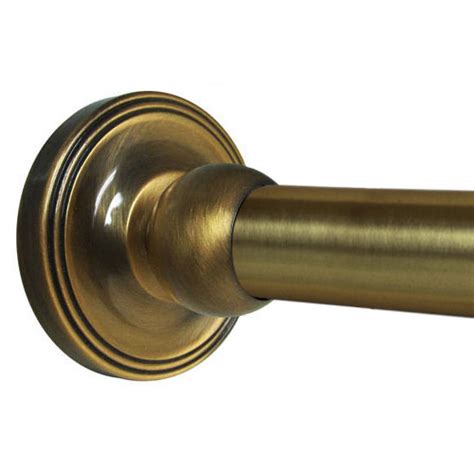 Shop for antique brass curtain rod online at target. Antique Brass Curved Shower Curtain Rod | Homeminimalisite.com