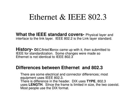 Ppt Ethernet And Ieee 8023 Powerpoint Presentation Free Download Id