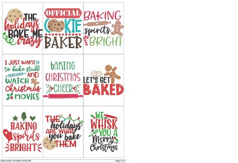 Christmas Baking Quotes · Creative Fabrica
