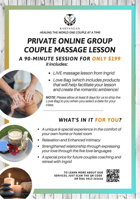 Online Group Couple Massage Lesson Kahyangan