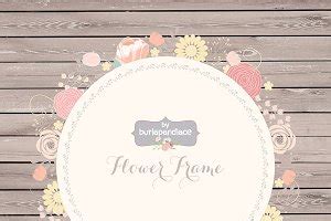 Blossoms Branches & Ribbons Vector ~ Illustrations ~ Creative Market