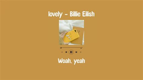 Lovely Billie Eilish Lyrics Youtube