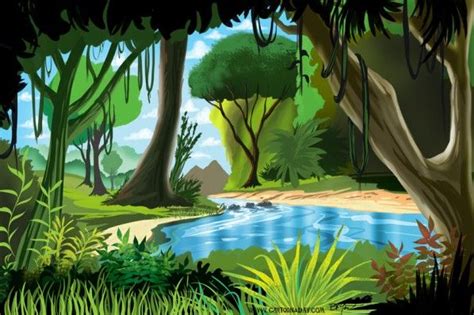 Rainforest Cartoon Clip Art Library