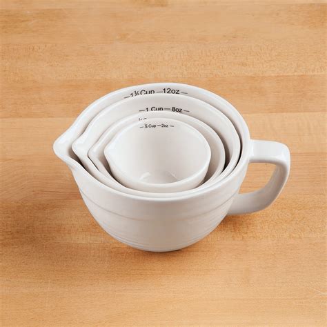 4 Pc Ceramic Measuring Cup Set Measuring Cups Miles Kimball