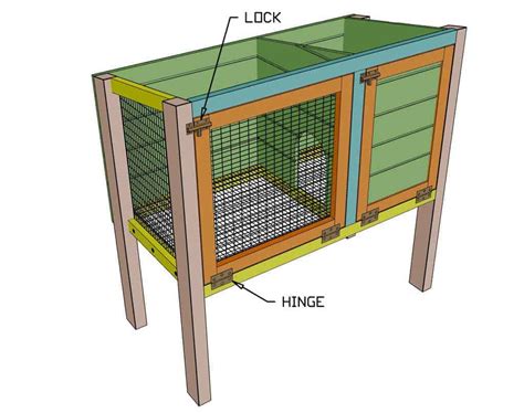 How To Build A Diy Rabbit Hutch For Indoor And Outdoor Thediyplan