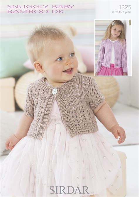 Sirdar 1325 Snuggly Baby Bamboo Dk Downloadable Pdf Wool Warehouse